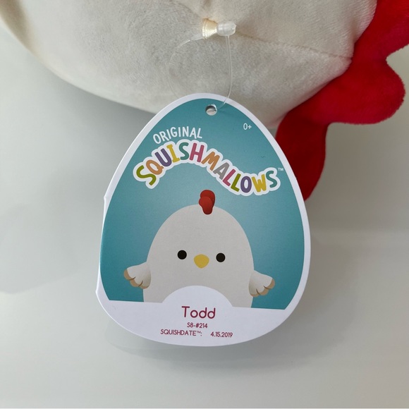 *SOLD* NWT Squishmallows Todd Chicken 8” Squishmallow Farm Squad - Picture 7 of 9